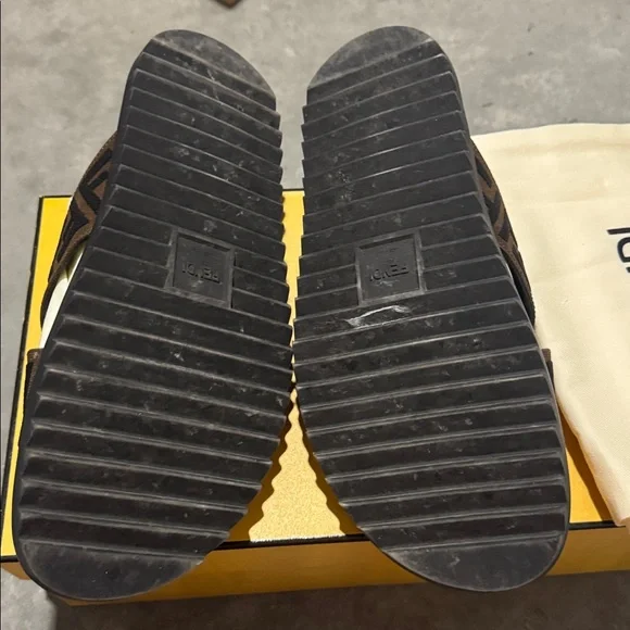 Fendi Men's FF cross band slide - Picture 4 of 5